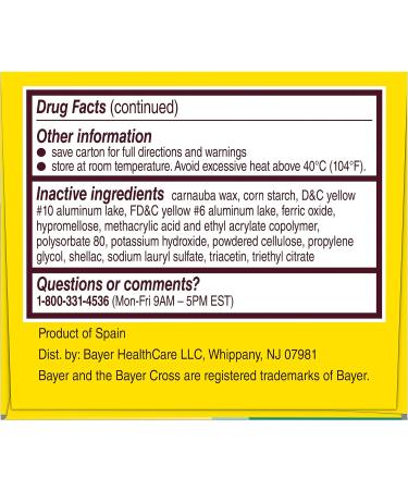 Bayer Coated 81mg Tabs 120ct - Pack of 12 (120ct Each) - Buy Online on GoSupps.com