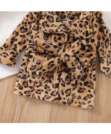Shop Verve Jelly Baby Boy Girls Bathrobes - Soft Flannel Nightwear for Toddlers 4-5 Years - Cozy Leopard Print Winter Pajamas - Buy Online on GoSupps.com