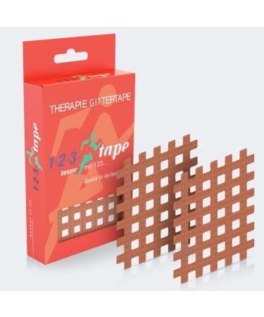 Gate tape type C - 40 pieces of grid paving high -quality acupuncture patch - cross tape pain points or as scar paving self -adhesive and versatile 5.5x4.5 cm (40 pack) - Buy Online on GoSupps.com