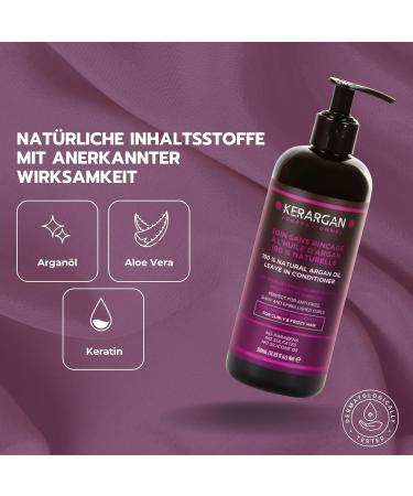 Kerargan Daily Care - Argan Oil Treatment for Untamed Dry & Curly Hair | Nourishing Anti-Frizz Sulfate-Free - 350ml - Buy Online on GoSupps.com