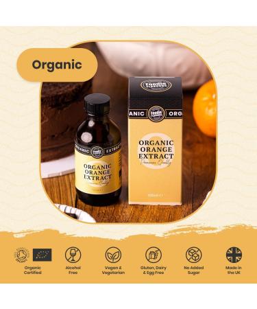 Foodie Flavours Organic Orange Extract - 100ml | Pure and Natural Orange Flavoring - Buy Online on GoSupps.com