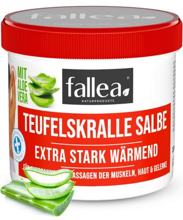 Fallea Teufels claw Heat Cream intense warming 200ml devils Hot ointment relieves loosens tension in the back neck shoulders joint complaints sore muscles