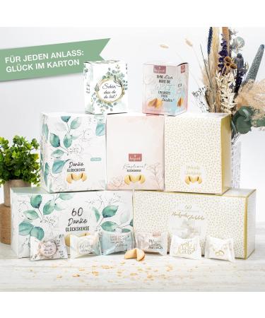 Buy Food Crew 12x Lucky Cookies - Individually Packed Guest Gifts for Weddings & Communions - Unique German Sayings - Buy Online on GoSupps.com