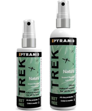 Pyramid Trek Natural Insect Repellent with Citriodiol Spray - 100ml | DEET Free - Buy Online on GoSupps.com