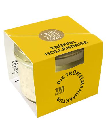 The truffle factory - truffle hollandaise sauce delicatessen truffle cream with 10% real black truffle truffle hollandaise sauce for asparagus vegetables fish & meat white truffle sauce in 90 g glass 90 g (1 Pack)
