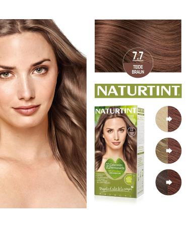 Natureint 7.7 Teide Braun Hair Color | Ammonia-Free | 170ml | Natural Ingredients | International Shipping - Buy Online on GoSupps.com