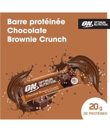Optimum Nutrition Protein Crisp Bar (10x65g) Chocolate Brownie Crisp - Buy Online on GoSupps.com