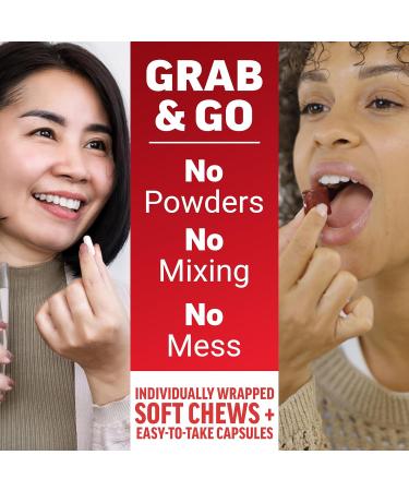 Resveratrol Mixed Berry 60 Soft Chews + NMN Supplement Nicotinamide Mononucleotide to Support Healthy Aging and Energy Metabolism Boosts NAD+ Levels No Gelatin Non-GMO 30 Vegetable Capsules - Buy Online on GoSupps.com