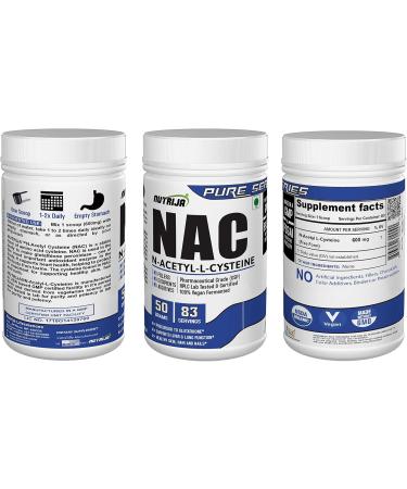 NAC Powder (N-Acetyl L-Cysteine) for Liver & Antioxidant Support - 200g | Buy Internationally - Buy Online on GoSupps.com