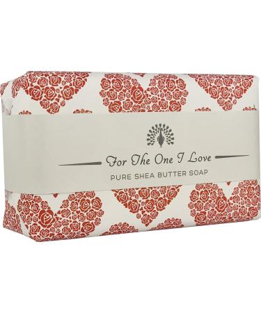The English Soap Company Occasions Gift Shea Butter Soap The One I Love Rose Red Wrap 190g