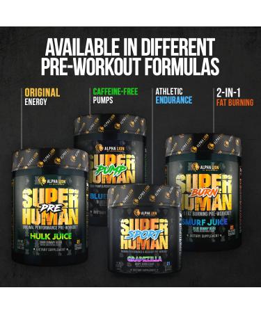 ALPHA LION Superhuman Extreme Pre-Workout Formula - Slaughtermelon Flavor | Maximum Energy, Focus, and Pump with Elevated Nitric Oxide for Intense Workouts - Buy Online on GoSupps.com