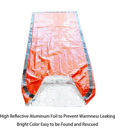 GOGOOD Emergency Sleeping Bags 2 Pack - Lightweight Portable Survival Gear for Camping & Hiking - Keep Warm After Earthquakes & Disasters - Includes Whistles - Buy Online on GoSupps.com