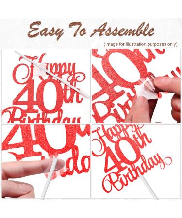 Personalize Pro Bumble Bee Cake Topper Custom Colour Any Name & Any Age Glitter Cake Decoration For 1st 10th 16th 18th 20th 21st 30th 40th 50th 60th 70th 80th Double Sided Glitter Light Gold - Buy Online on GoSupps.com