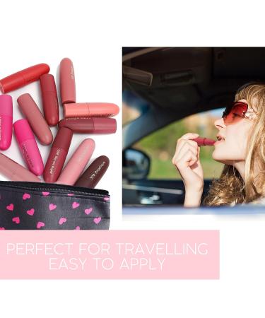 Miss Rose Matte Lipstick Set - 12 Long Lasting Waterproof Highly Pigmented Shades for Women | Perfect for All Occasions & Makeup Lovers - Buy Online on GoSupps.com