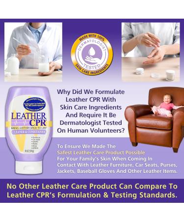 Leather CPR Cleaner & Conditioner 18oz + Glass CPR Cleaner 22oz | Clean & Condition Leather & Glass | 2-in-1 Solution for Furniture Car Seats Saddles & Apparel - Buy Online on GoSupps.com