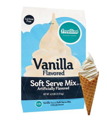 Frostline Vanilla Soft Serve Ice Cream Mix, 6 Pounds Vanilla 96 Ounce (Pack of 1)