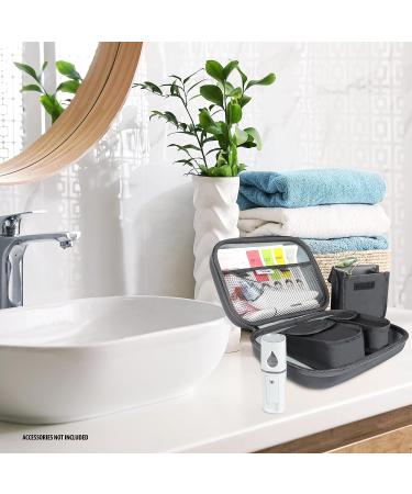 USA GEAR Hard Shell Cosmetic Travel Bag - Weather Resistant Organizer for Face Steamer, Gua Sha, Blackhead Remover, Masks & Beauty Products - Buy Online on GoSupps.com