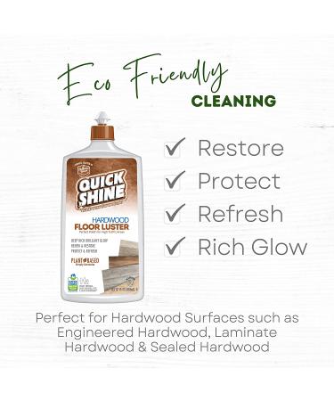 Quick Shine 2 Pack Smart Combo | Hardwood Floor Cleaner & Polish w/ Carnauba | Safer Choice | 27oz | A Clean That Can Be Seen! - Buy Online on GoSupps.com