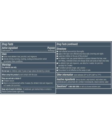 Lotrimin AF Cream 1% Antifungal Treatment for Athlete's Foot, Jock Itch, Ringworm - 1.1 Ounce (30g) - Buy Online on GoSupps.com
