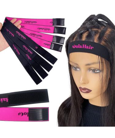 Dolahair Lace Melting Band, Elastic band for Wigs, 4PCS Wig Holding Band for Wigs Edge Wrap to Lay Edges, wig bands for keeping wigs in place, wig headband, lace band, wig accessories melt band for lace wigs, Edge Laying B