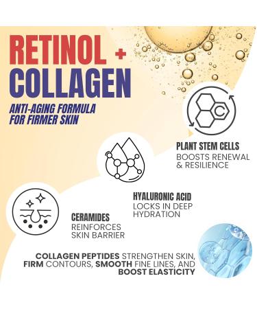 Alozera Skin Firming Retinol Collagen Body Lotion with Stem Cells for Aging Skin and Wrinkles Non-Greasy Lightweight Moisturizer Fragrance-Free 16.9 oz 2-Pack - Buy Online on GoSupps.com