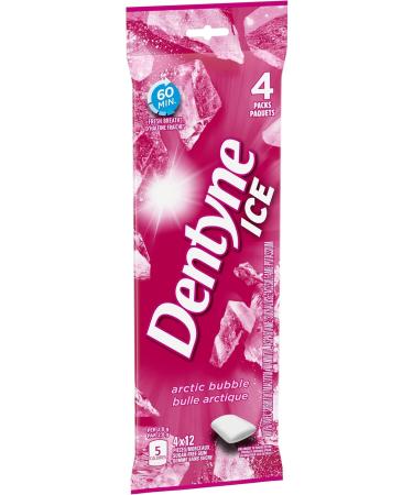 Dentyne Ice Sugar-Free Gum Arctic Bubble 4pk Arctic Bubble 12 Count (Pack of 4) - Buy Online on GoSupps.com