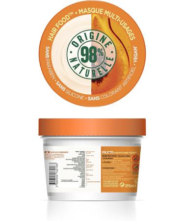 Garnier Fructis Hair Food Nourishing Mask Papaya 390 ml - Pack of 3 - Buy Online on GoSupps.com