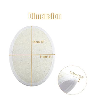 Buy VOCOSTE Exfoliating Loofah Pad Body Scrubber - Shower Sponge for Men & Women | Beige - International Shipping - Buy Online on GoSupps.com
