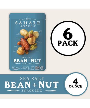 Sahale Snacks Sea Salt Bean & Nut Mix - 4 oz Snack | Healthy Gourmet Snack - Buy Online on GoSupps.com
