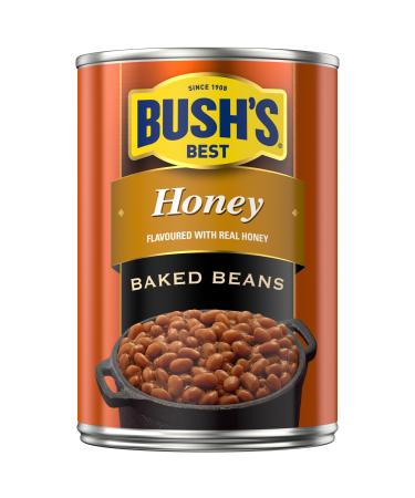 Bush's Best Baked Beans with Honey High Fibre Plant Based Excellent Source of Protein 398 mL 1ct