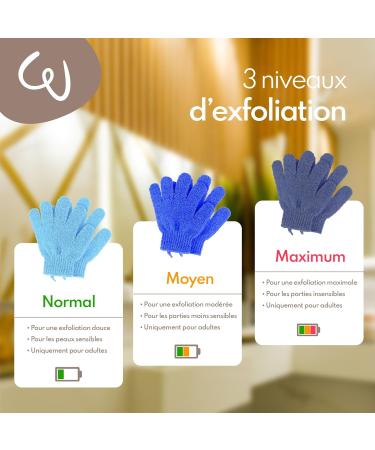 WE COSMETIC Body Exfoliating Gloves Set - Light, Medium, Heavy Exfoliation Mitts - Buy Online on GoSupps.com