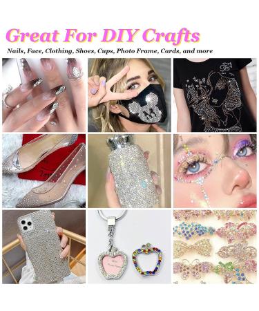 4728Pcs Nail Gems with Pickup Tool Pen for Nails - Rhinestones & Crystals for Nail Art Decoration & Makeup - Anezus Diamond Stones in Multiple Shapes - Buy Online on GoSupps.com