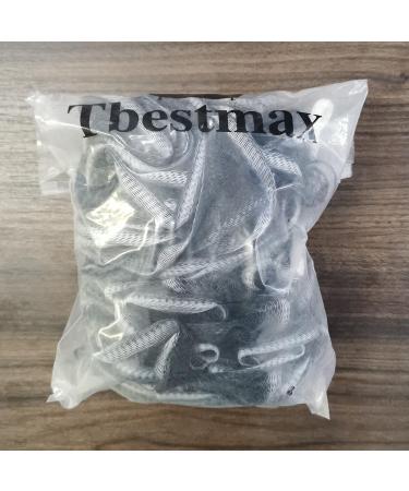 Tbestmax 75g XL Black Loofah Sponge Set for Exfoliating & Soft Shower Puff - 4 Pack - Buy Online on GoSupps.com