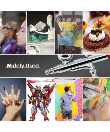 Professional Airbrush Kit with Dual-Action Gravity Feed Air Brush Sets - 0.3mm & 0.5mm Nozzles, 20cc & 40cc Cups - Buy Online on GoSupps.com