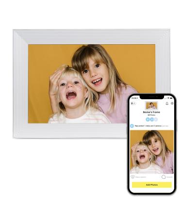 Aura Carver HD Smart Digital Picture Frame 10.1 Inch WiFi Cloud Digital Photo Frame, Free Unlimited Storage, Send Photos from Anywhere  Sea Salt Carver - Sea Salt