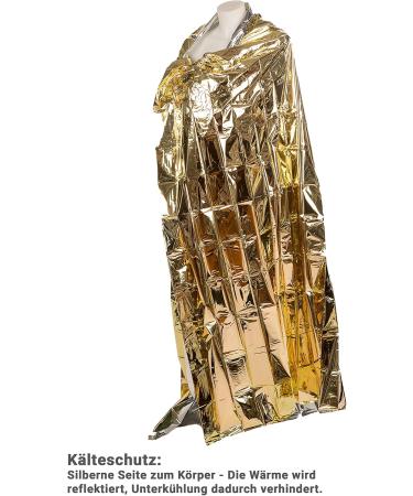HP Autozubeh r 10019 Rescue Blanket - 160x210cm First Aid Emergency Blanket for Survival - Buy Online on GoSupps.com