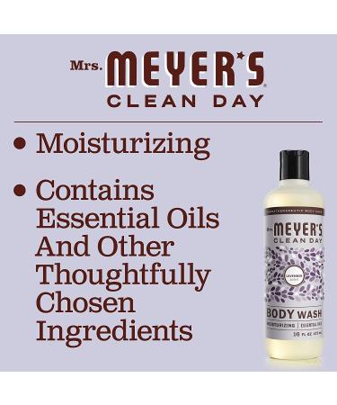 Mrs. Meyer's Lavender Body Wash 16 oz - Moisturizing & Biodegradable Shower Gel for Men & Women - Buy Online on GoSupps.com