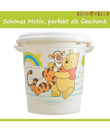Buy Children's World Perl Premium Diapering - Disney Winnie Pooh 13L Diaper Pail with Lid & Handle - Buy Online on GoSupps.com