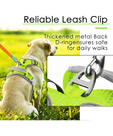 Thinkpet Anti-Zug Dog Harness - Adjustable Reflective & Breathable Control Harness with Handle (Small Bright Green) - Perfect for Comfortable Dog Walking - Buy Online on GoSupps.com