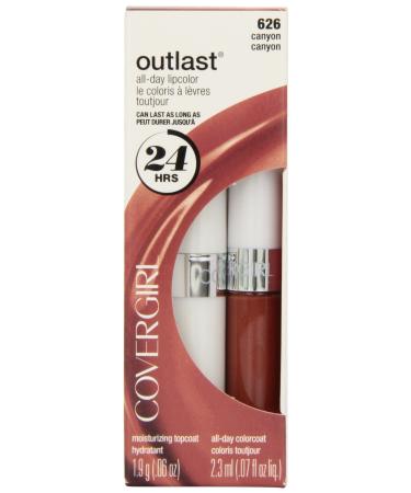 CoverGirl Outlast All Day Two Step Lipcolor  Canyon 626  0.13 Ounce Canyon 626 2 Piece Set