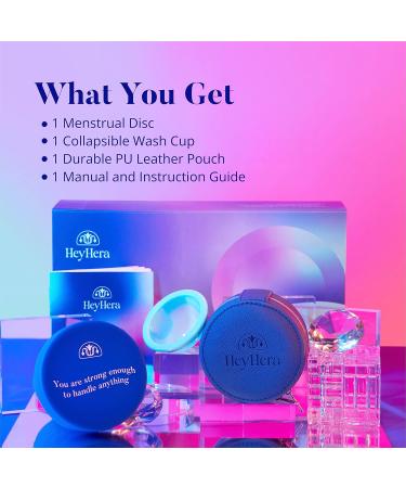 Reusable Silicone Menstrual Disc - Comfortable Easy to Use & Clean | International Shipping Available - Buy Online on GoSupps.com