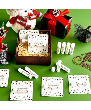 30 Pack Christmas Lip Balm Gift Bulk Moisturizing Nourishing Lip Balm Appreciation Gift Merry Xmas Holiday Birthday Party Favor Stocking Stuffers for Women Men Coworker Employee Teacher (Light Bulb) - Buy Online on GoSupps.com