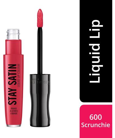 Rimmel London Stay Satin Liquid Lipstick Scrunchie 600 - Long Lasting Satin Finish - Buy Online on GoSupps.com
