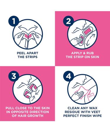 Veet Bandes de cire froide pure pour bikini et aisselles peau sensible 30 pi ces + 3 lingettes pilation des racines douceur de 28 jours formule hypoallerg nique emballage variable - Buy Online on GoSupps.com