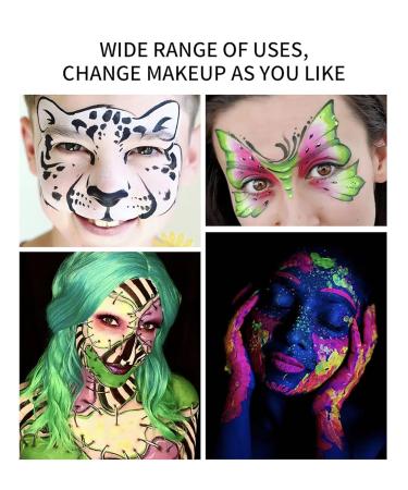Yellow Face Paint for Kids - Glow in the Dark UV Crayons for Halloween & Parties | Blacklight Makeup Kit (#03 UV Yellow - Buy Online on GoSupps.com