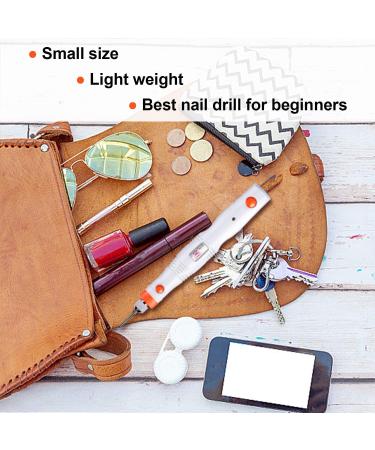 Makartt Rechargeable Cordless Nail Drill 18000RPM - Portable EFile for Manicure & Nail Extensions - White Color - Buy Online on GoSupps.com