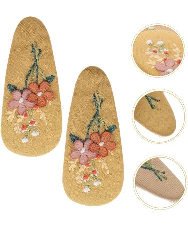 4 Pairs hairpin hair barrettes clip fabric flower hair clip toddler hair barrette wrapped hair barrettes kids accessories for girls cloth hair clips baby button vintage alloy - Buy Online on GoSupps.com