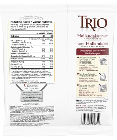 TRIO Hollandaise Sauce Easy 3 Step Preparation Instant Sauce Mix 440g - Buy Online on GoSupps.com