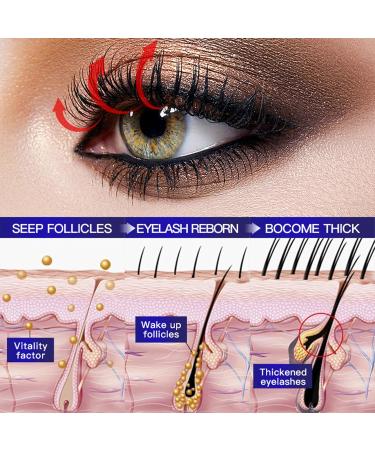 SDSM Eyelash serum 10 ml without hormones eyelash care for eyelashes fast growth eyebrow enhancer for voluminous eyelashes and natural density eyebrows - Buy Online on GoSupps.com