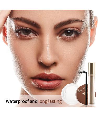 Boobeen Eyebrow Styling Wax | Waterproof Brow Soap Kit | Clear Gel for Natural 3D Definition - International Shipping - Buy Online on GoSupps.com